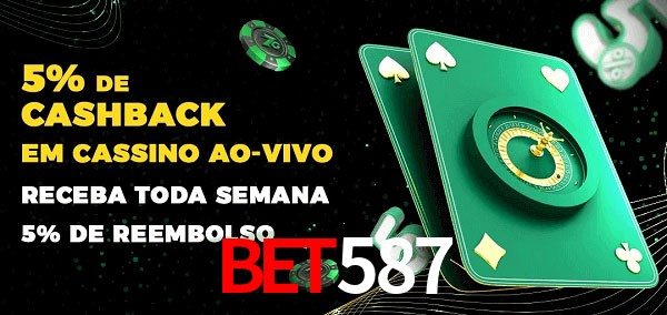 Promoções do cassino ao Vivo bet587